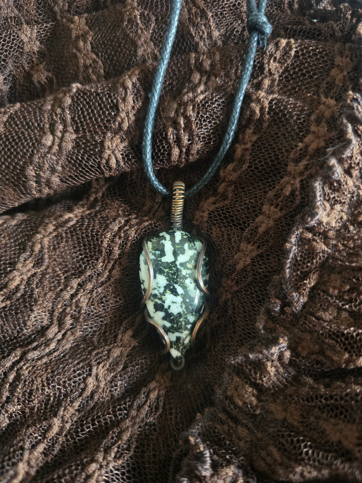 Zebra jasper necklace