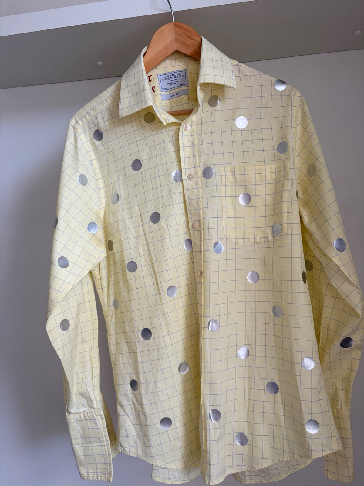 Yellow Polka dot shirt 