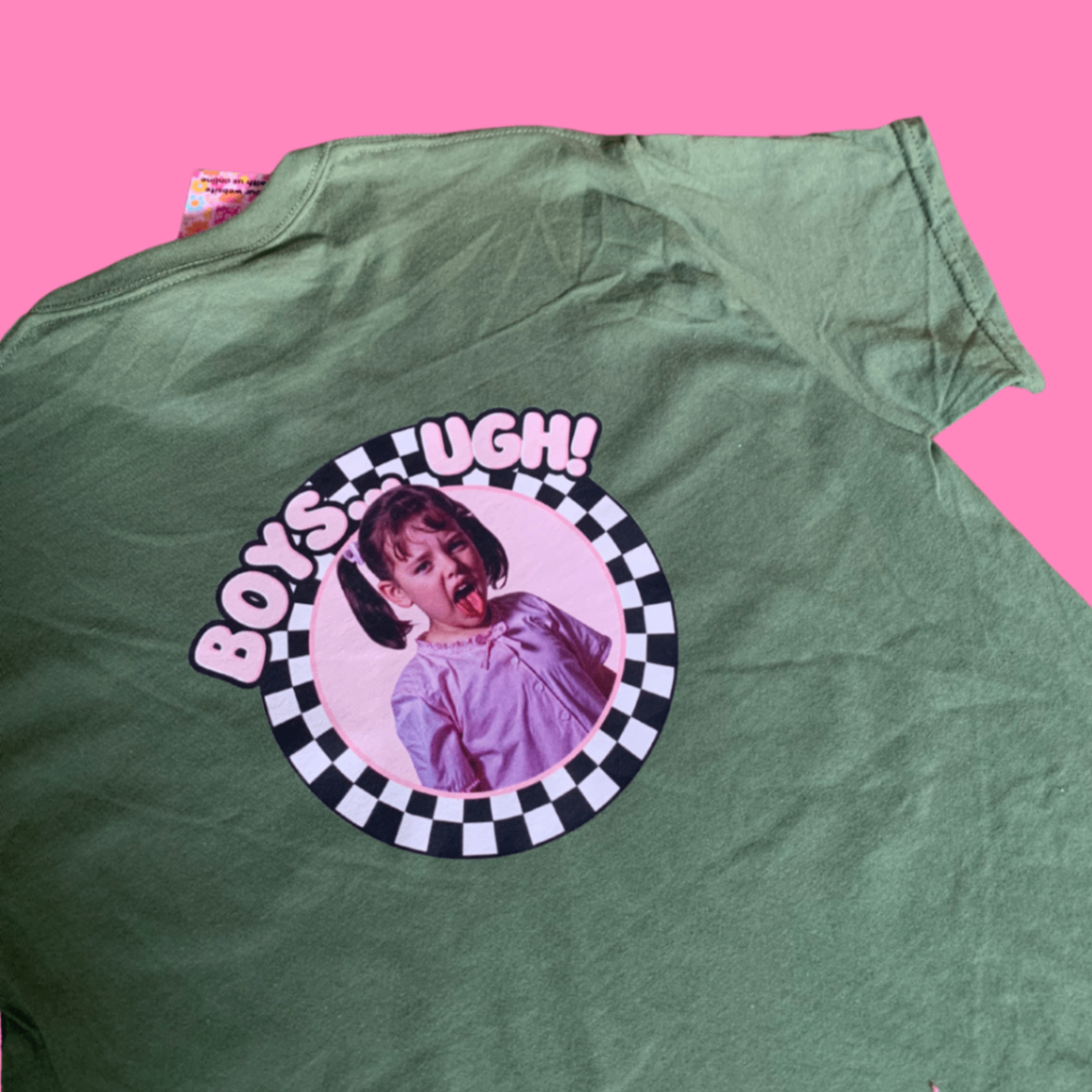 Boys ugh khaki green tshirt (matching kids size available)