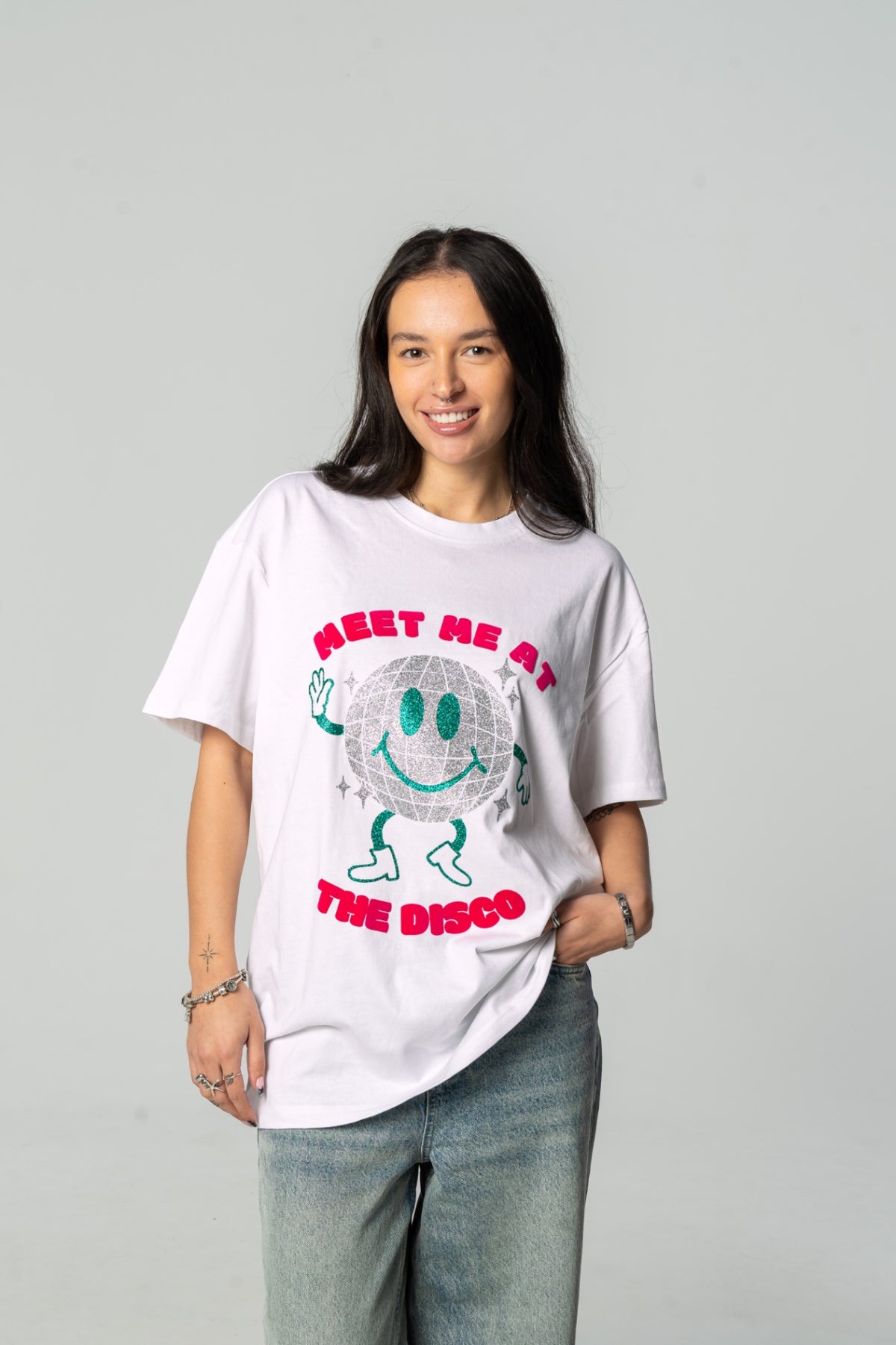 Disco Dave White Tshirt M