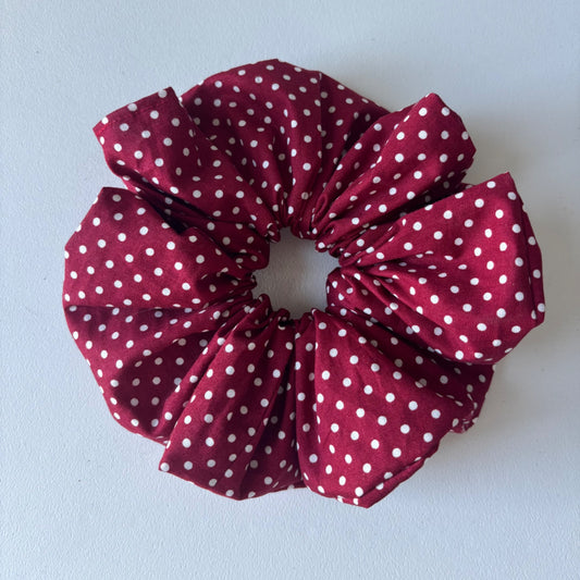 XL Cherry Dot Scrunchie