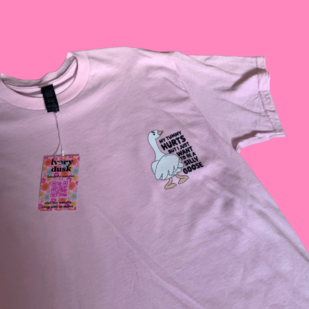 Silly goose pink tshirt