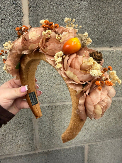 Autumnal floral headband 