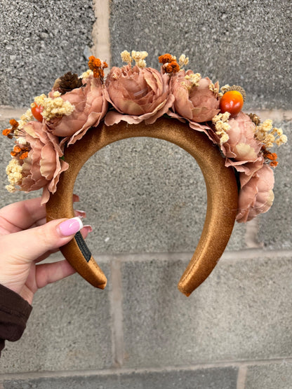 Autumnal floral headband 