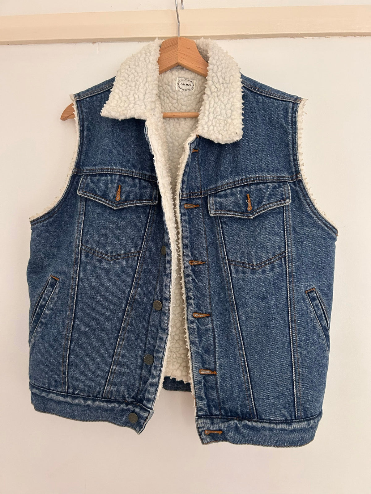 Upcycled Falmer jacket with Arsenal FC patches