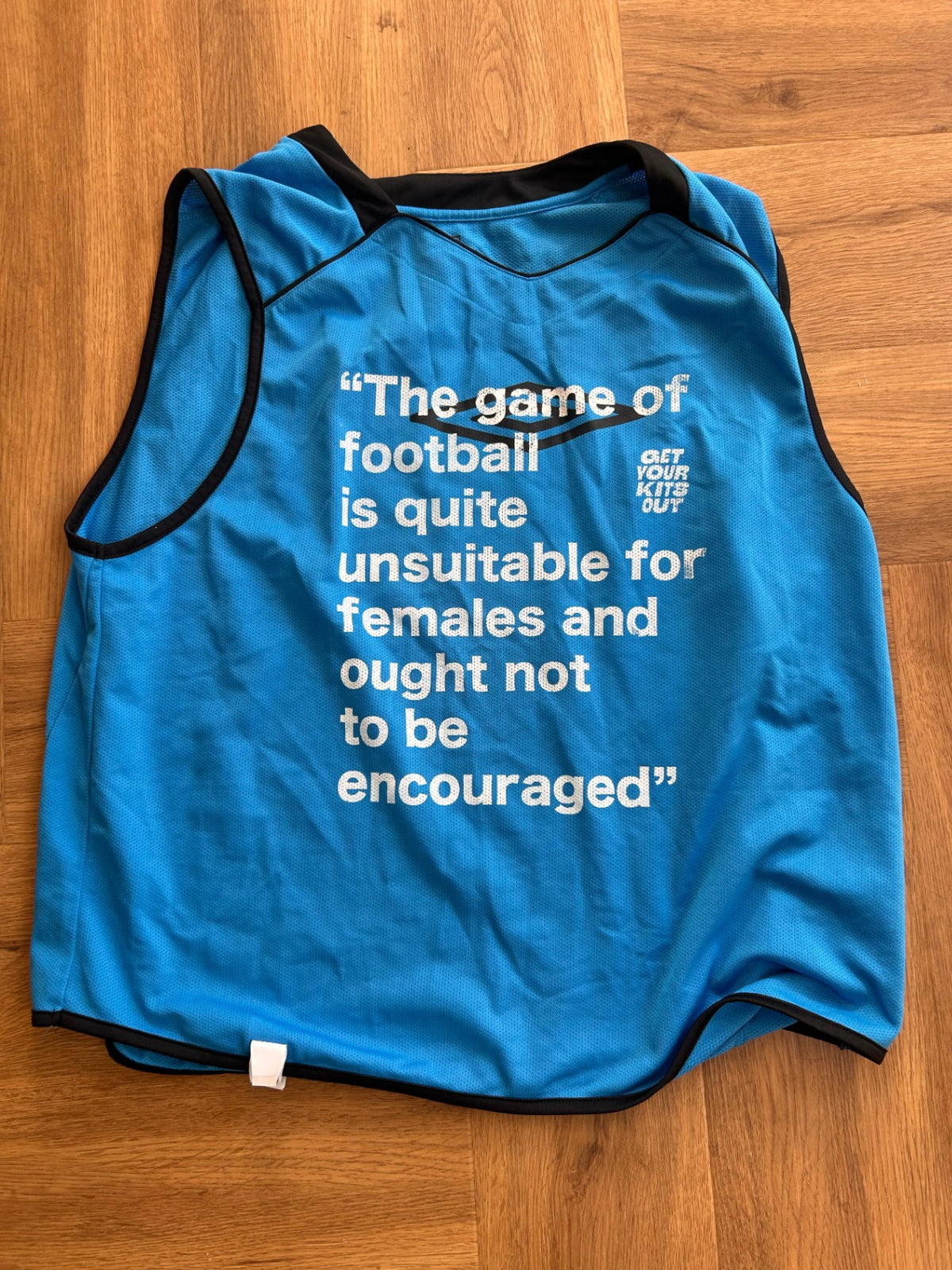 Get Your Kits Out X Christopher Shannon Upcycled Football Bib