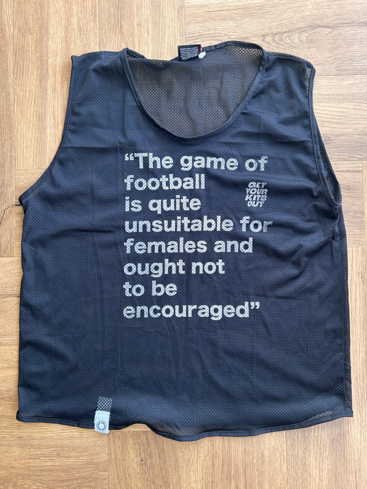 Get Your Kits Out X Christopher Shannon Upcycled Football Bib