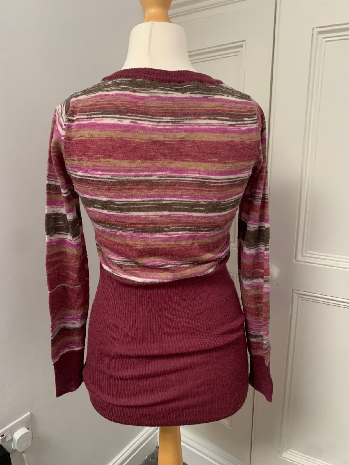 vintage striped y2k jumper 