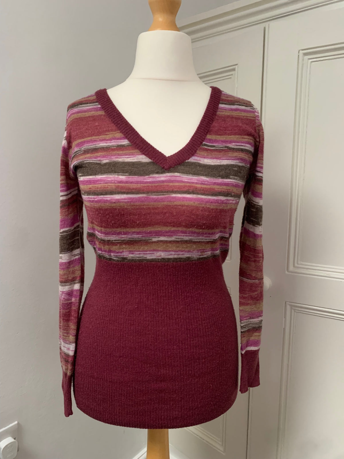 vintage striped y2k jumper 
