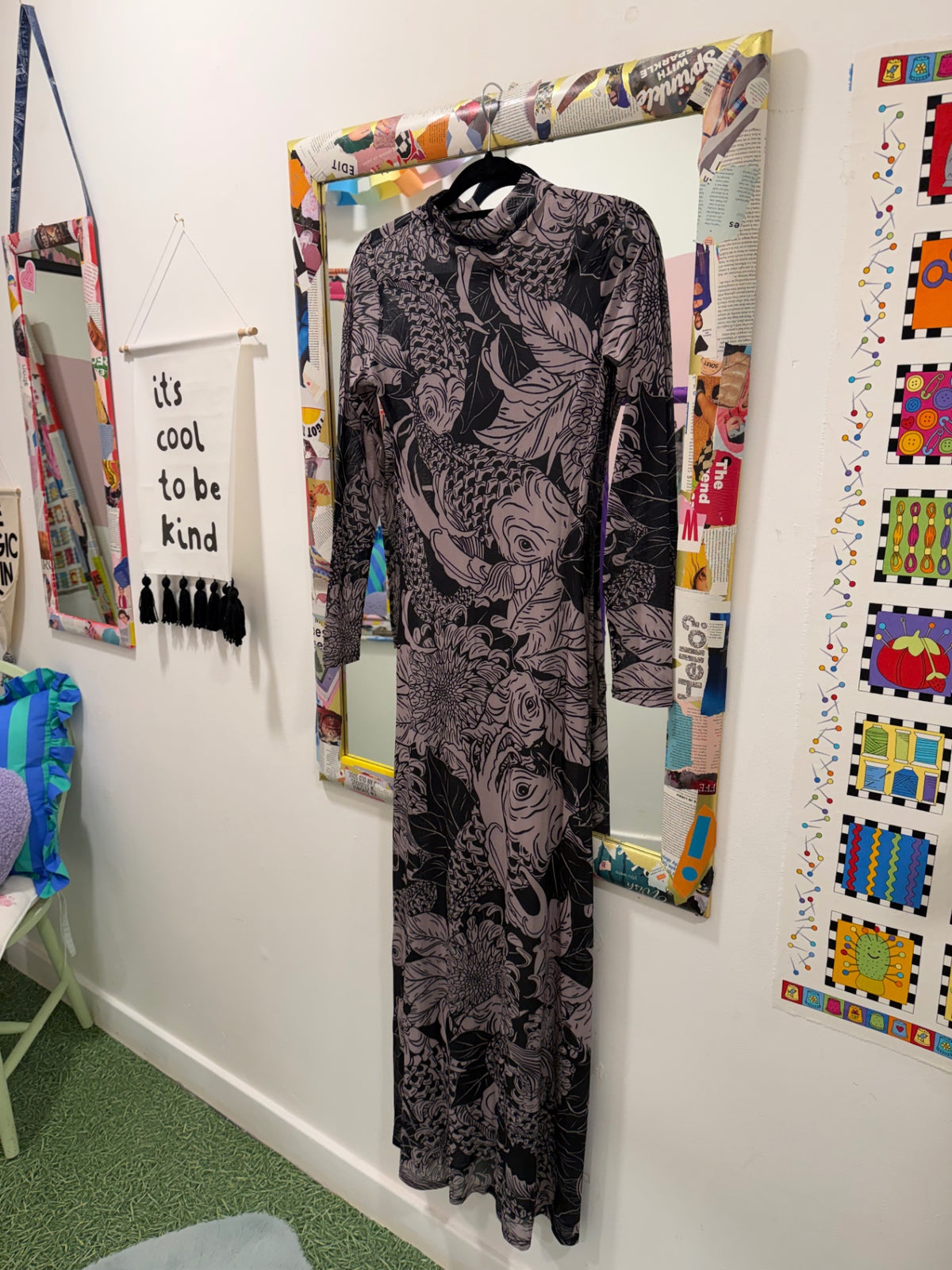 Koi Mesh Dress