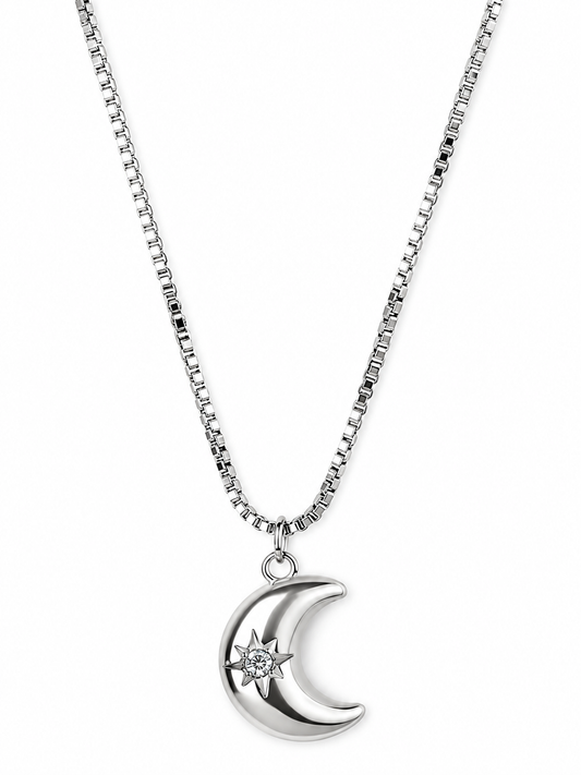 Moon Crystal pendant Necklace 