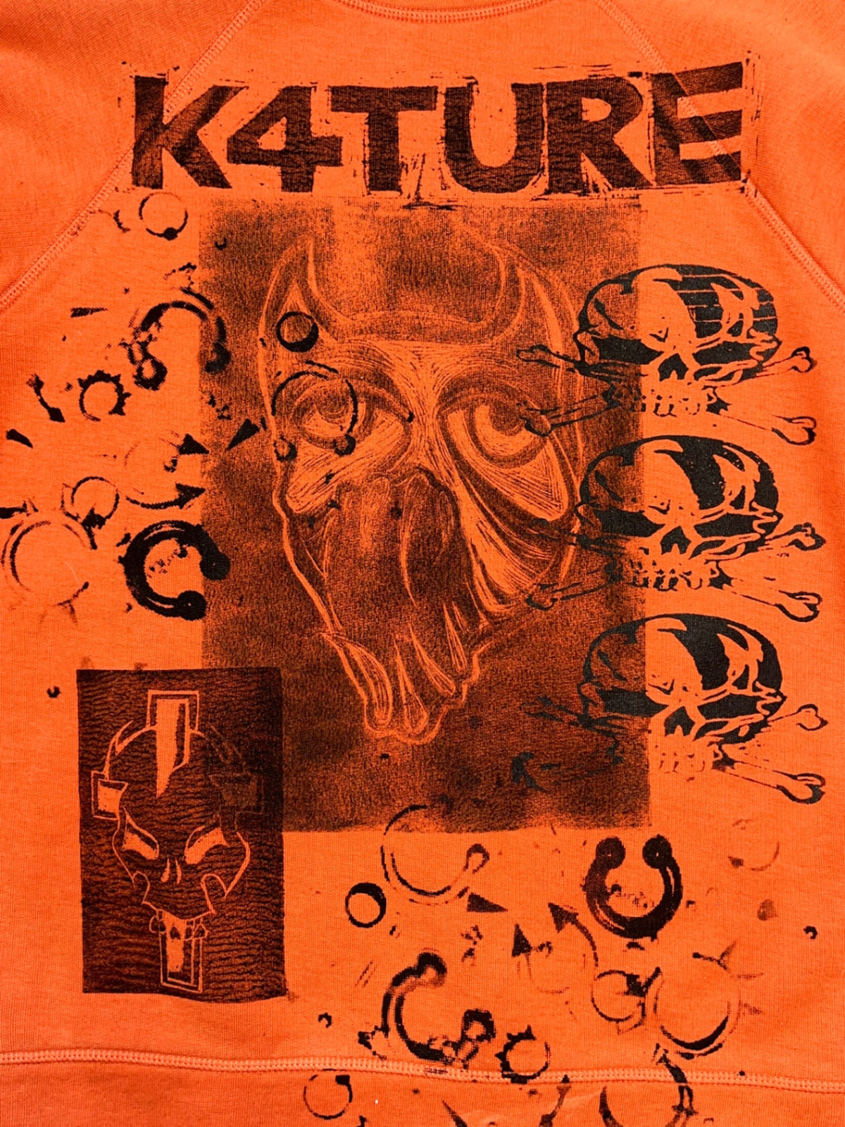 K4TURE orange sweatshirt 