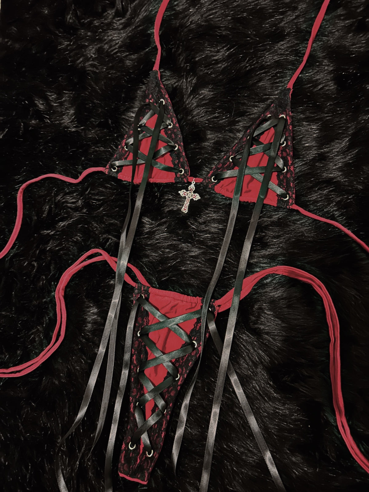 WINE RED PURITY 4 PIECE SET - S 