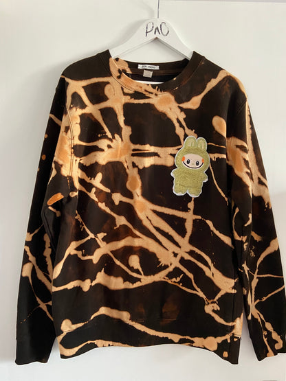 Bleach Dye Labubu Sweatshirt