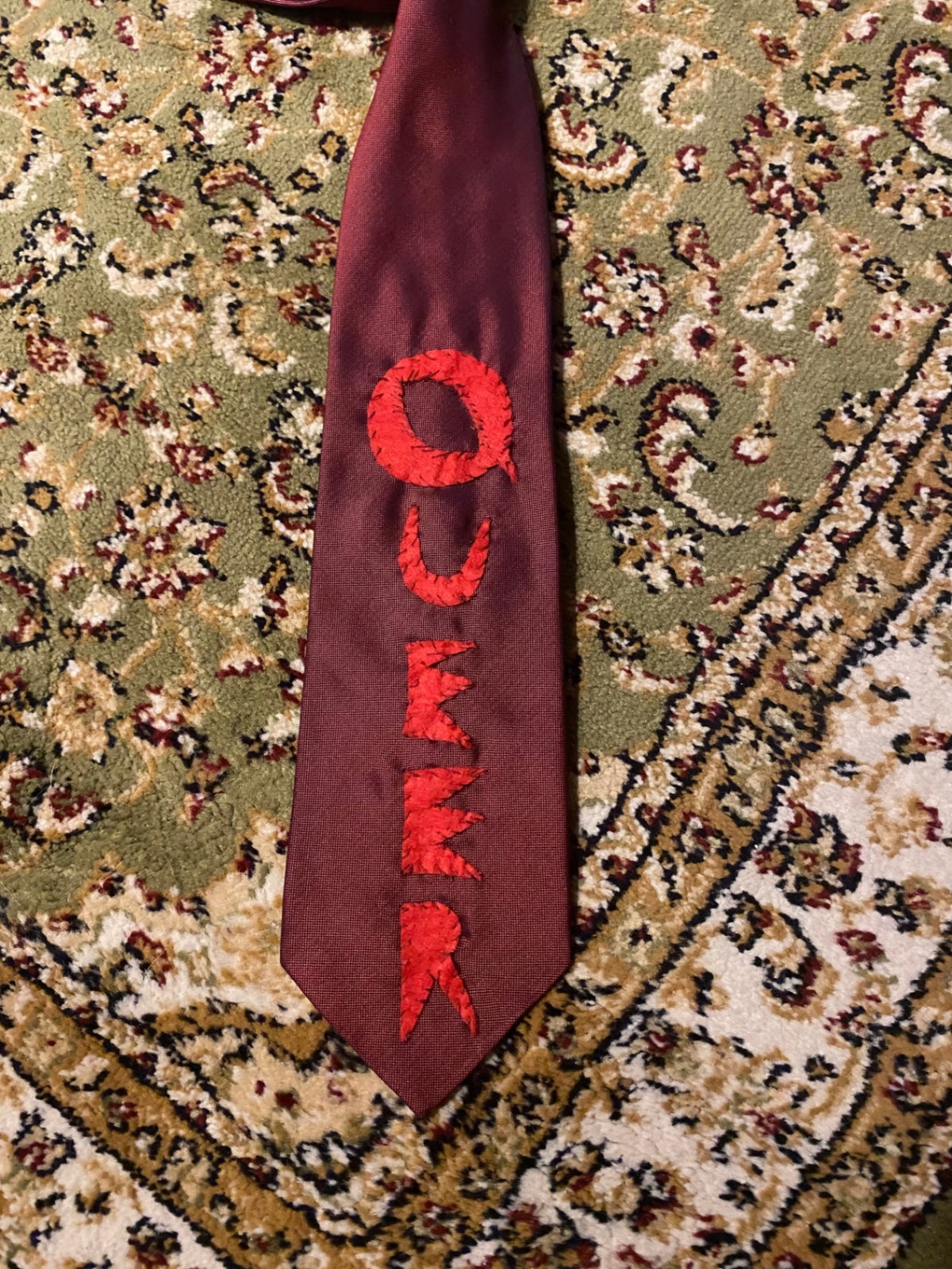 RED QUEER Up-cycled tie