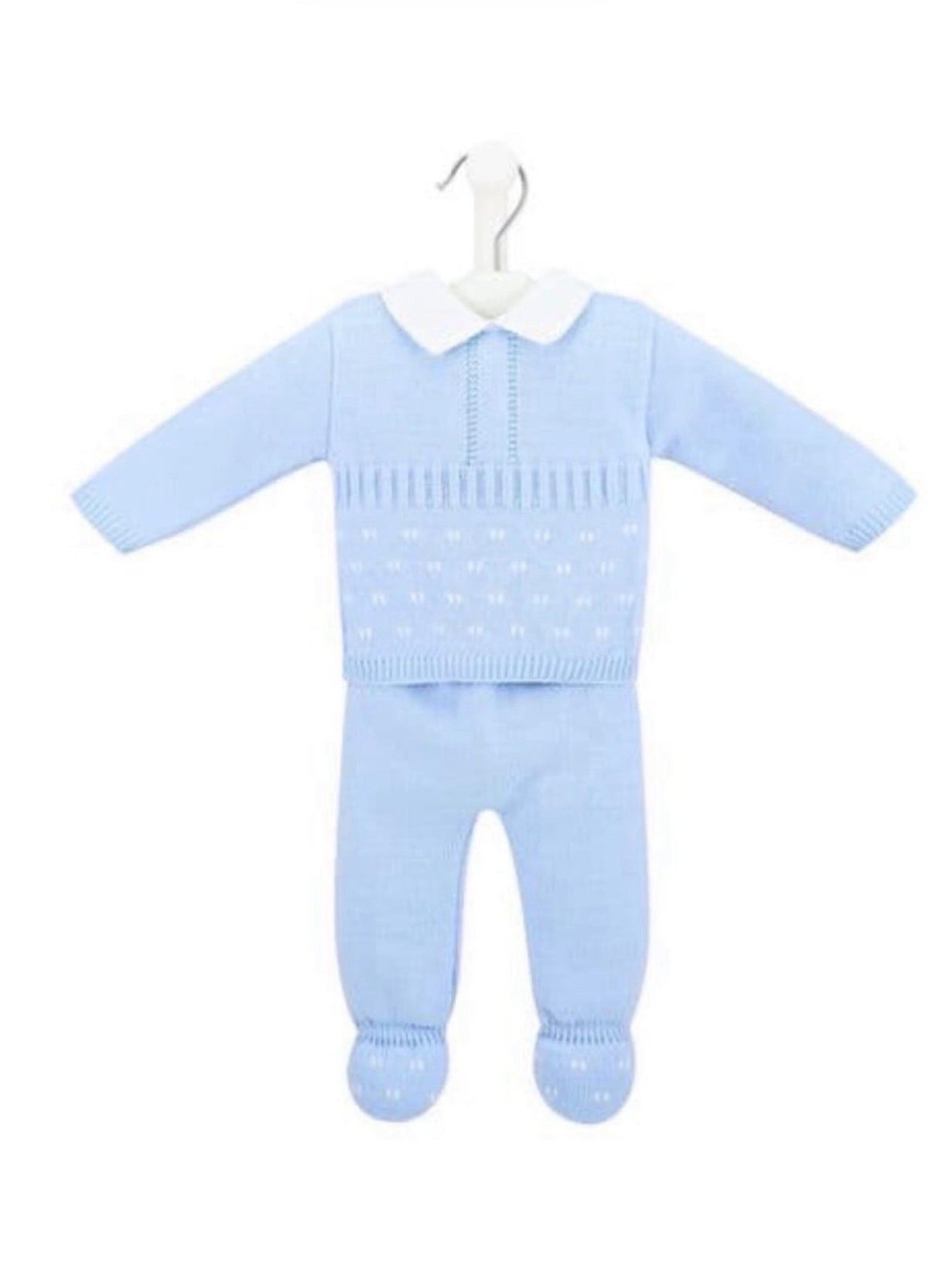 Newborn Two Piece Blue Boys Trousers Set