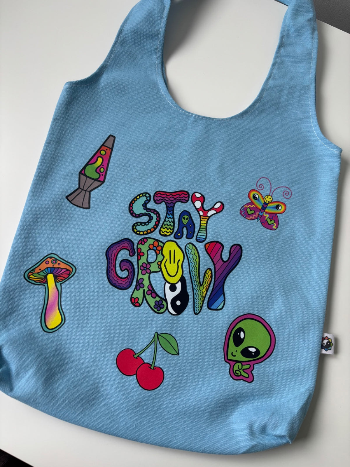 Stay groovy tote THE MAGIC LABEL