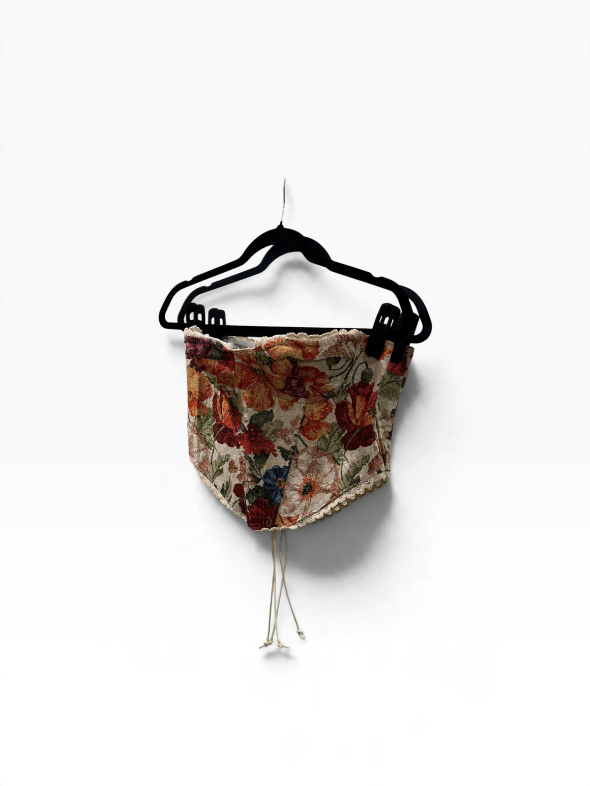 Romantic Tapestry Red Mix Floral Corset Large