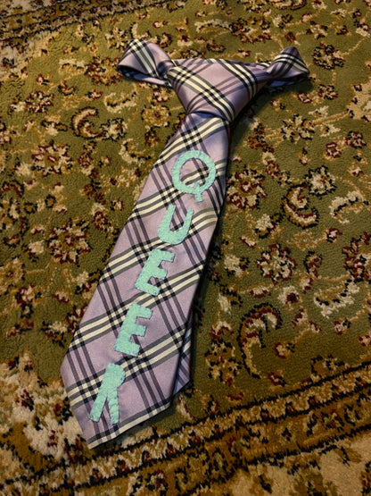 PURPLE QUEER Up-cycled tie