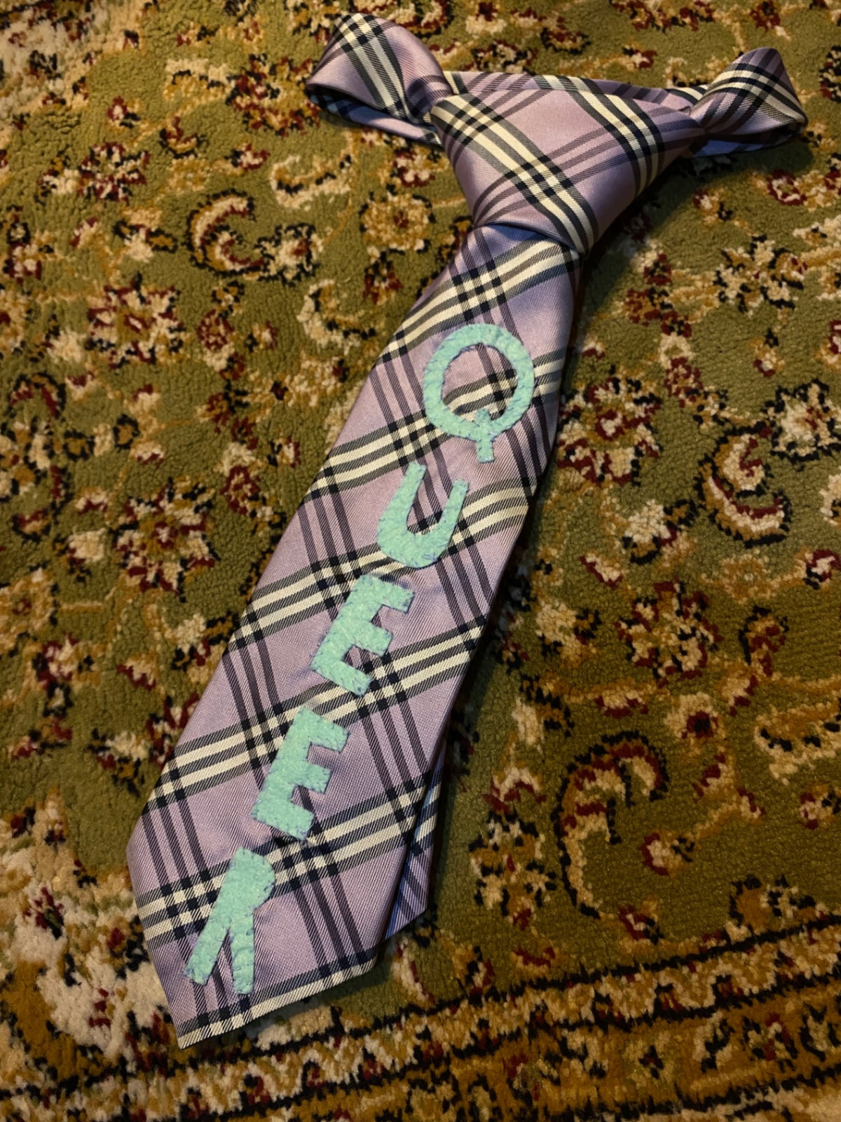 PURPLE QUEER Up-cycled tie