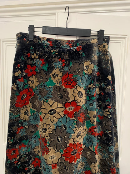 vintage floral winter skirt 