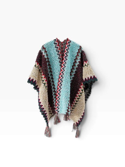 Reds Tassel Shawl