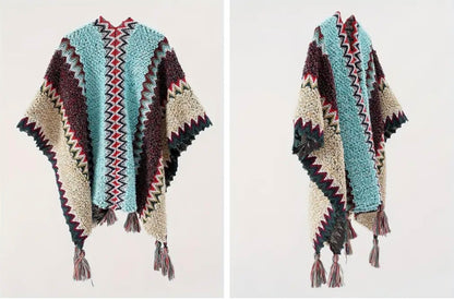 Reds Tassel Shawl