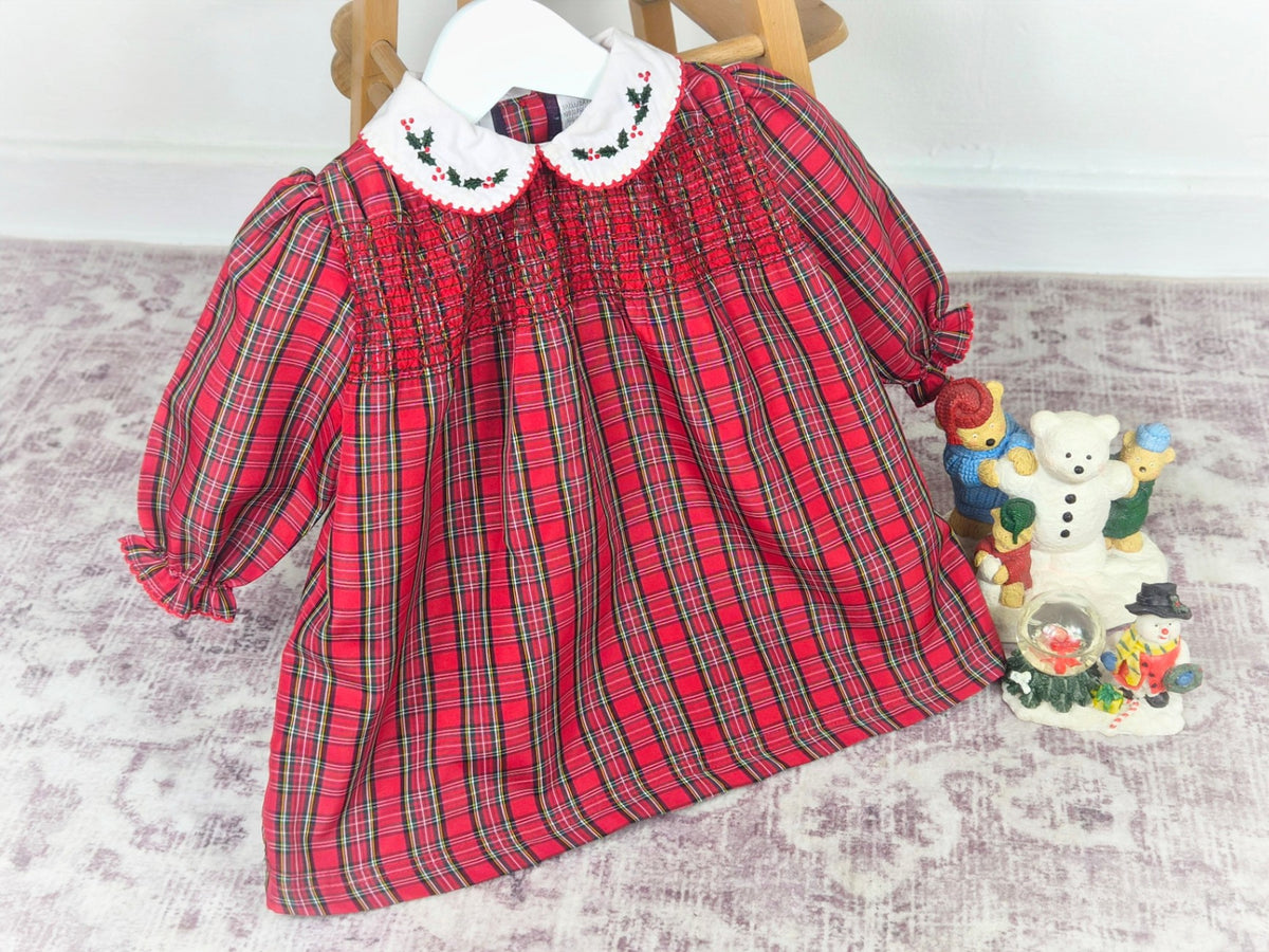 Vintage Koala Baby tartan dress