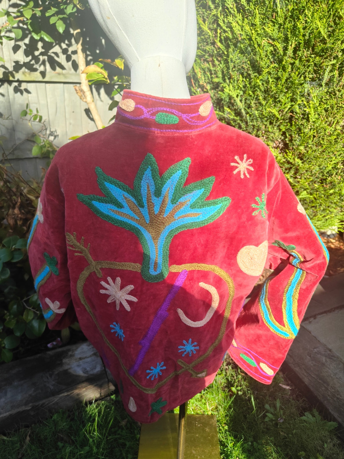 Wanderlust velvet jacket - cactus Red 