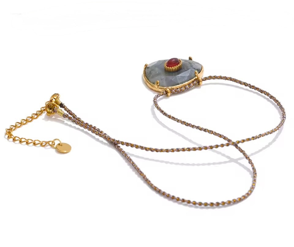 Labradorite Gem Stone Necklace