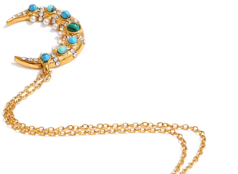 Mini Gold Gemstone Necklace