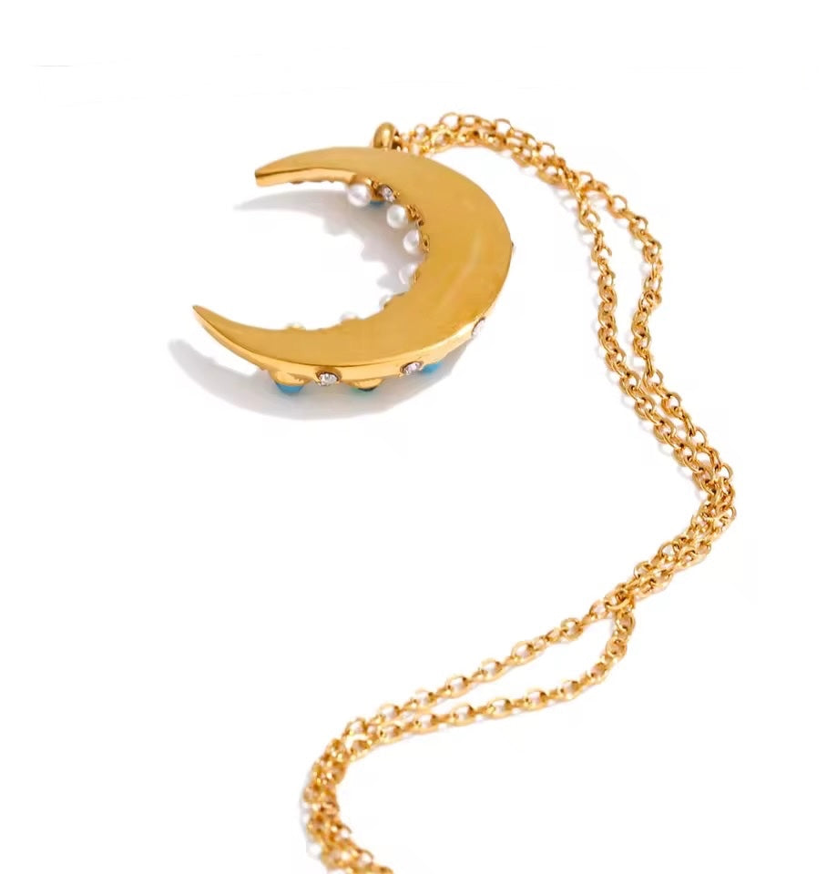 Mini Gold Gemstone Necklace