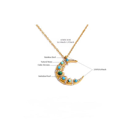Mini Gold Gemstone Necklace