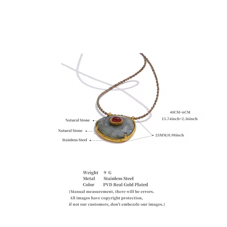 Labradorite Gem Stone Necklace
