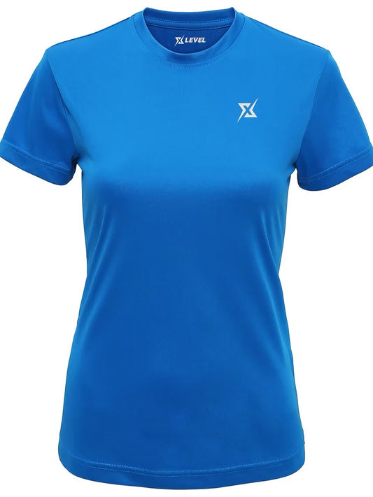 WOMENS BLUE PERFORMANCE T-SHIRT
