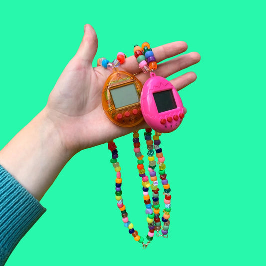 GREEN TAMAGOTCHI NECKLACE